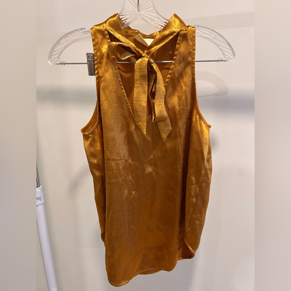 Maeve Gold Tie-Back Tank Top